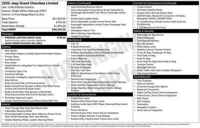 2020 Jeep Grand Cherokee Limited