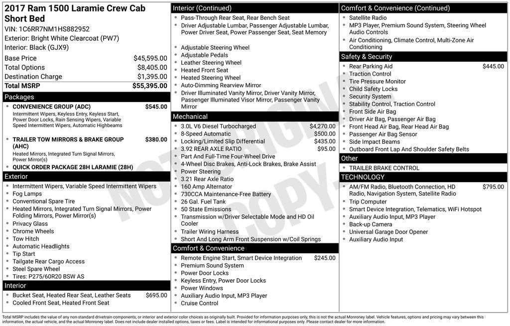 2017 RAM 1500 Laramie