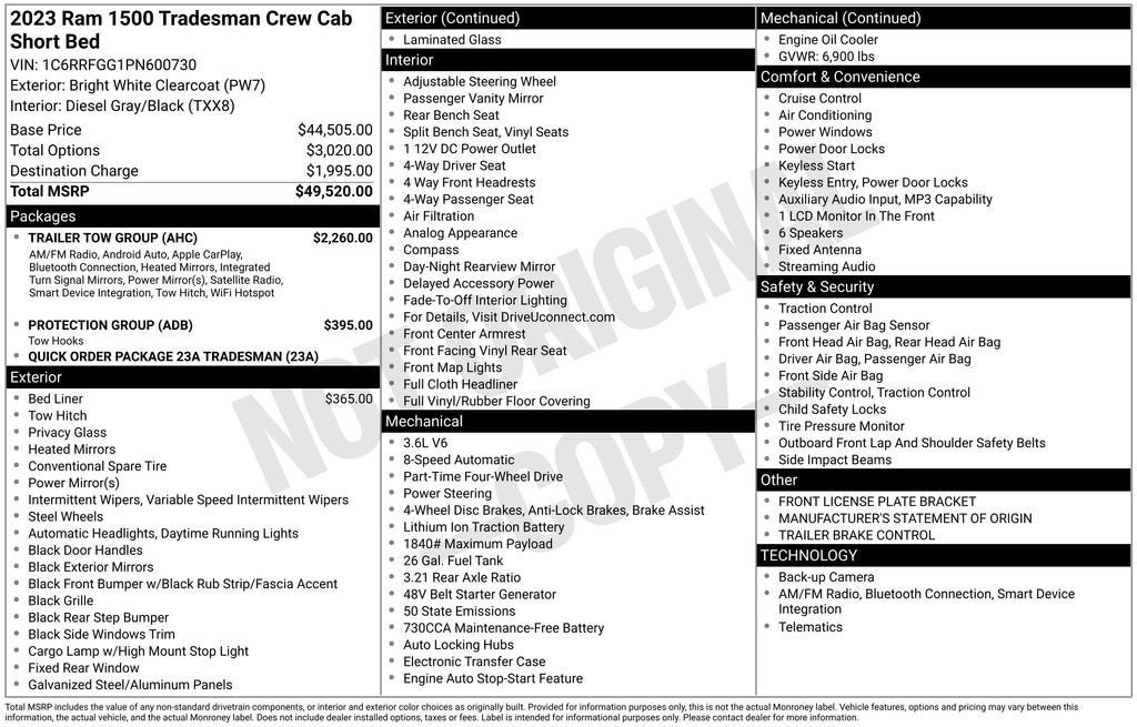 2023 RAM 1500 Tradesman