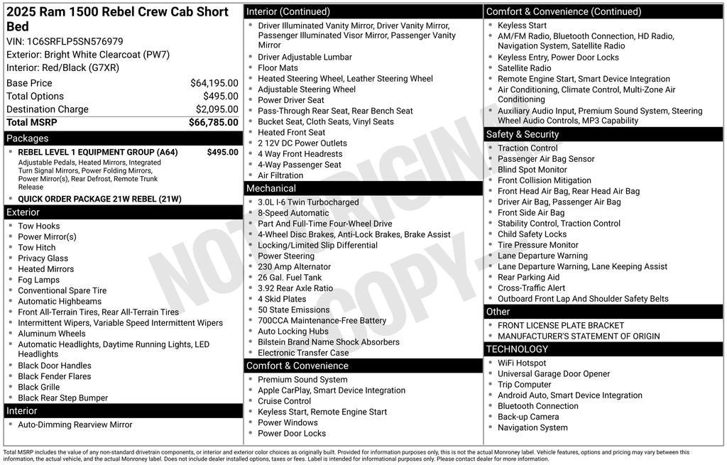 2025 RAMT RAMT15 REBEL