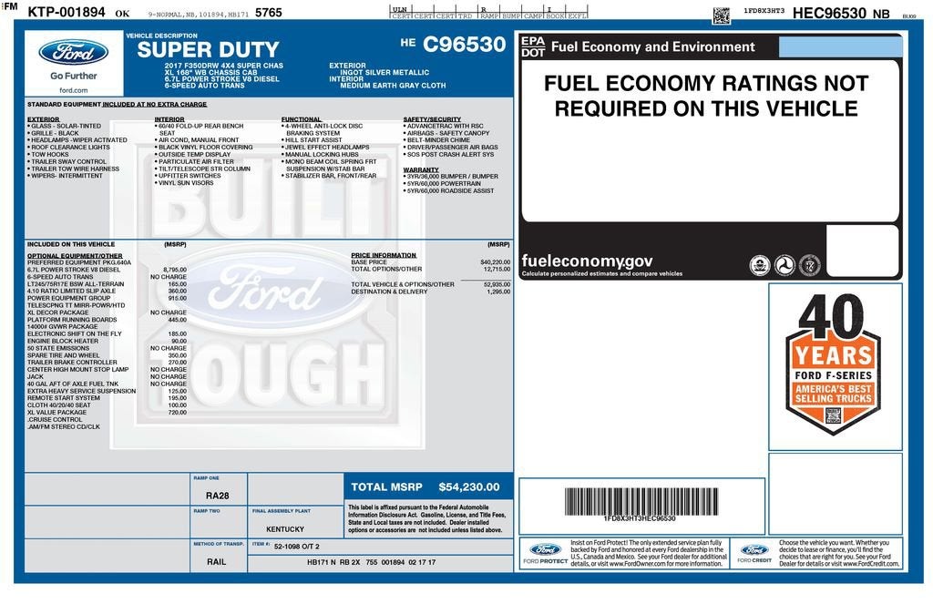 2017 Ford Super Duty F-350 DRW XLT