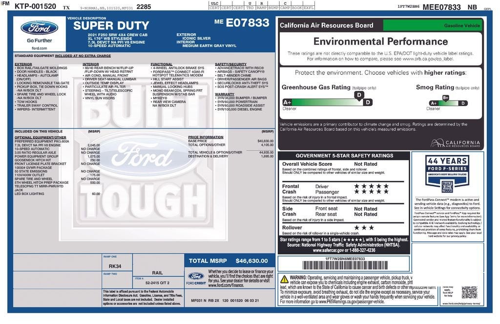 2021 Ford Super Duty F-250 SRW XL