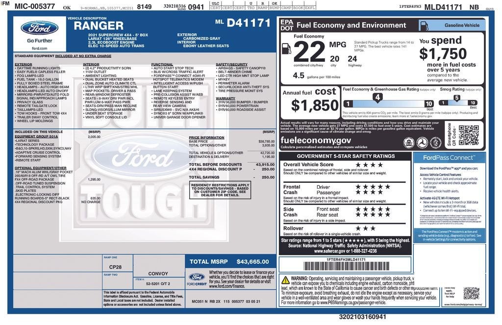 2021 Ford Ranger XL