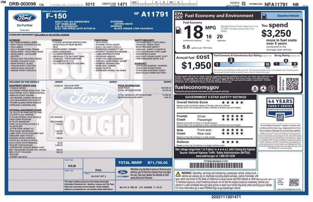 2022 Ford F-150 XL