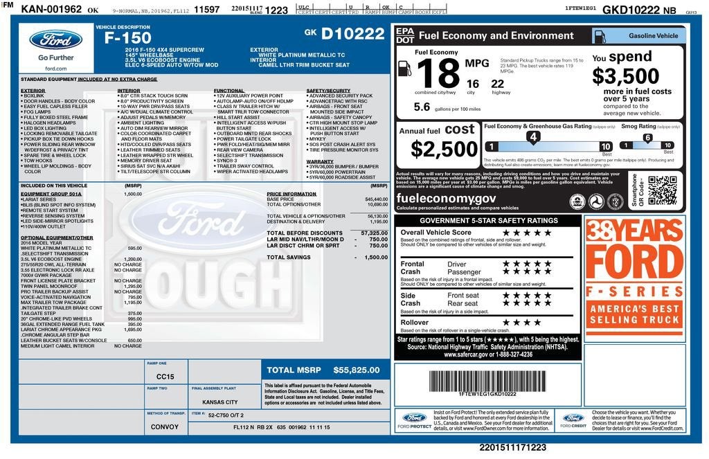 2016 Ford F-150 XLT