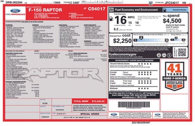 2018 Ford F-150 Raptor