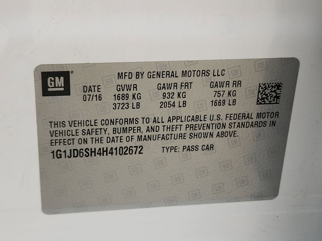 2017 Chevrolet Sonic LT