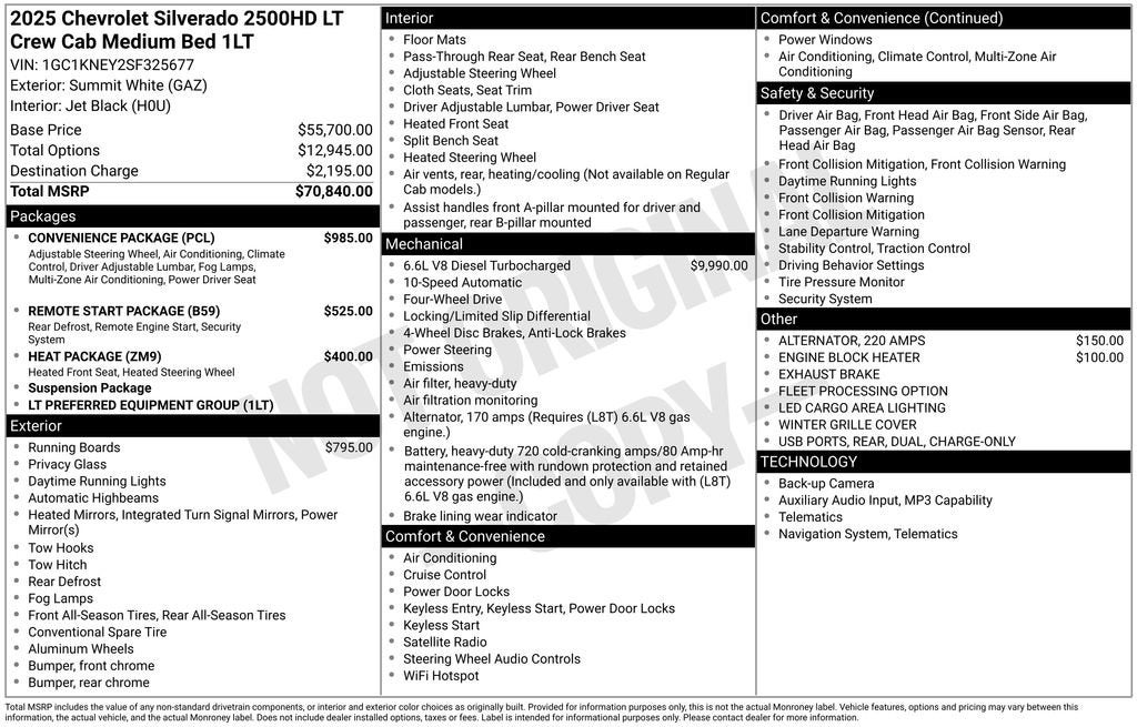 2025 Chevrolet Silverado 2500 HD LT