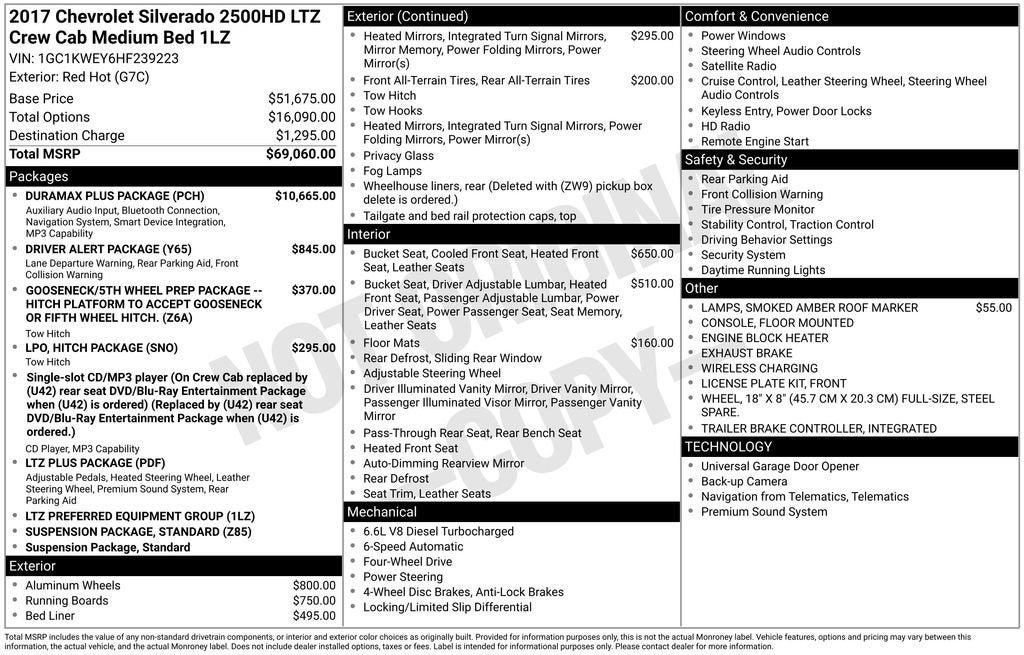 2017 Chevrolet Silverado 2500 HD LTZ