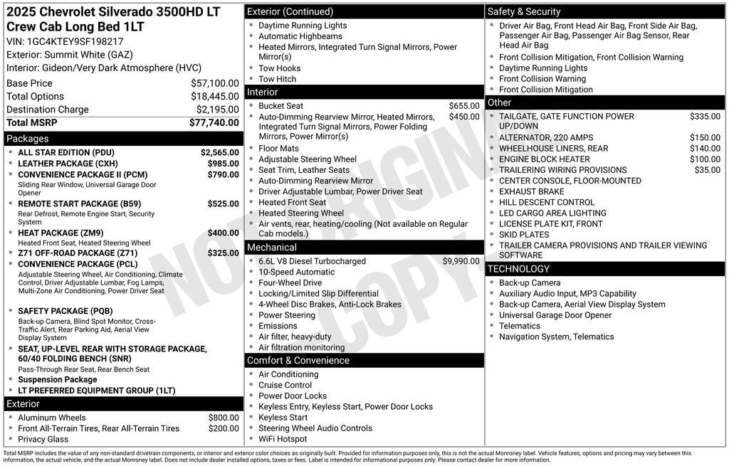 2025 Chevrolet Silverado 3500 HD LT