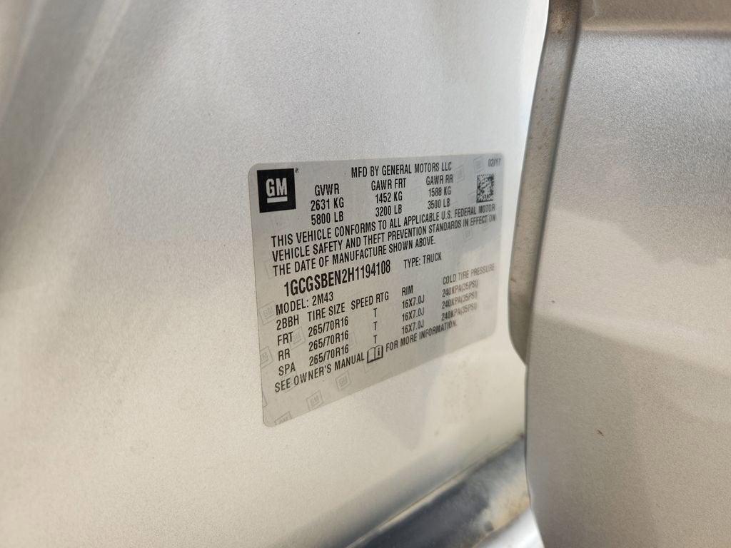 2017 Chevrolet Colorado 2WD WT