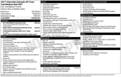 2017 Chevrolet Colorado 2WD WT