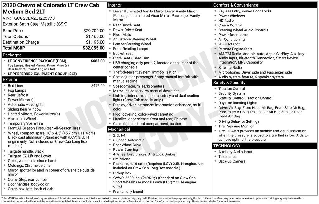 2020 Chevrolet Colorado LT