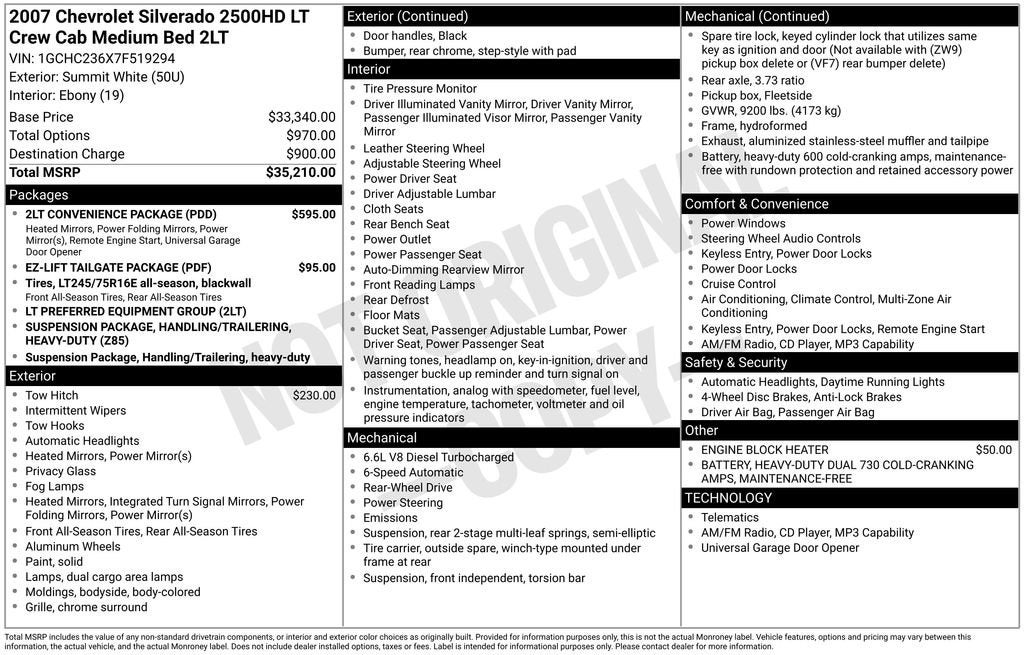 2007 Chevrolet Silverado 2500 HD LT w/2LT