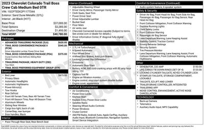 2023 Chevrolet Colorado Trail Boss