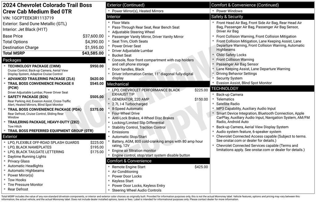 2024 Chevrolet Colorado Trail Boss