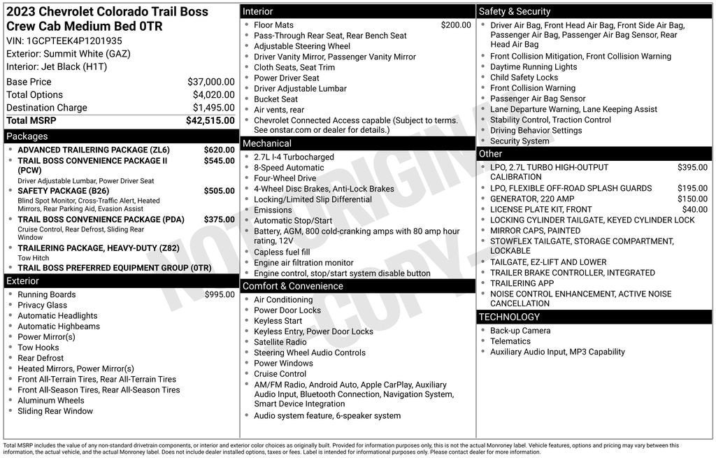 2023 Chevrolet Colorado Trail Boss