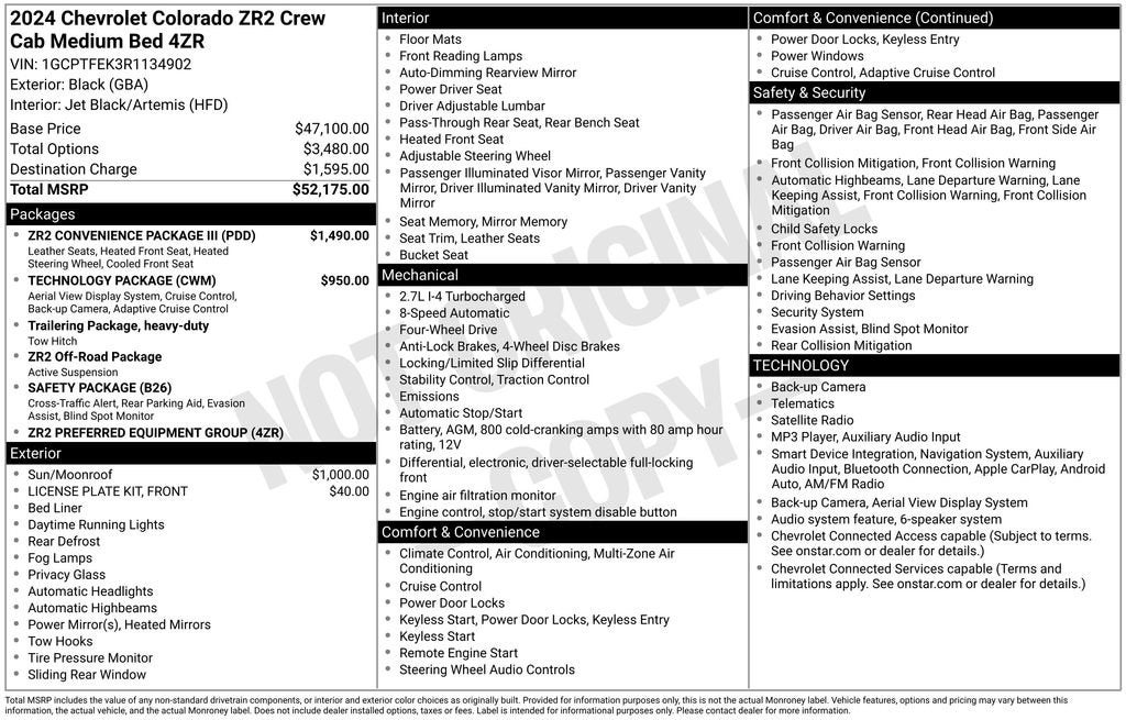 2024 Chevrolet Colorado ZR2