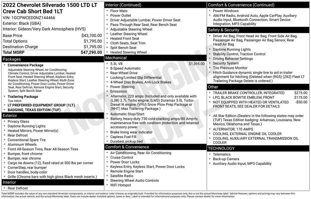 2022 Chevrolet Silverado 1500 LTD LT