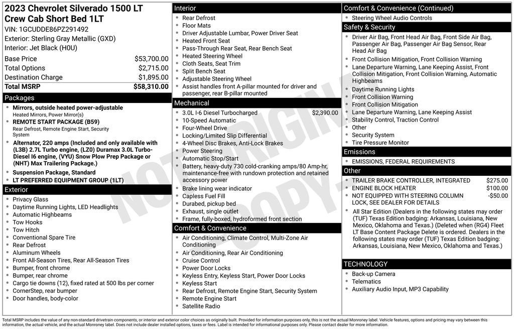2023 Chevrolet Silverado 1500 LT