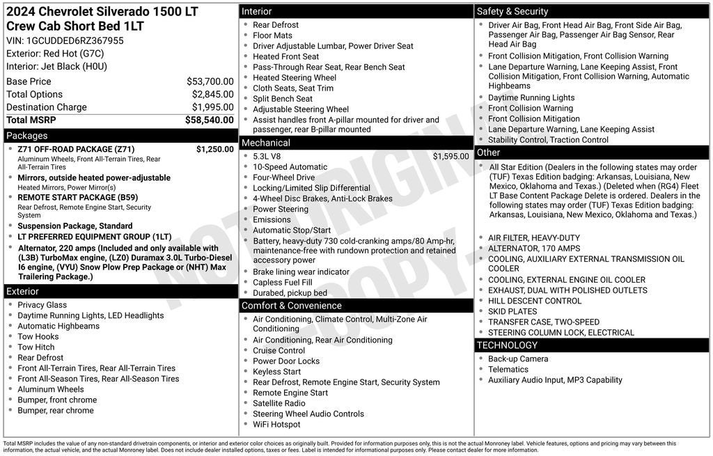 2024 Chevrolet Silverado 1500 LT
