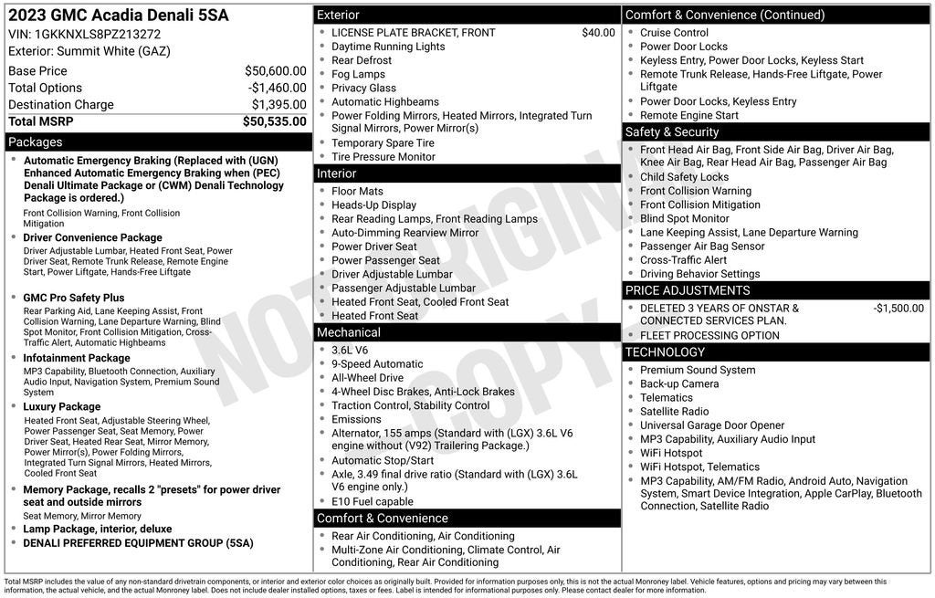 2023 GMC Acadia Denali
