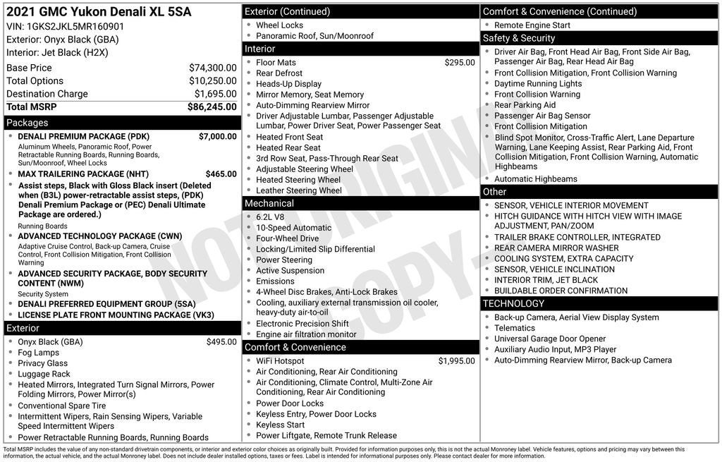 2021 GMC Yukon XL Denali