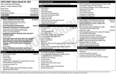 2022 GMC Yukon XL Denali