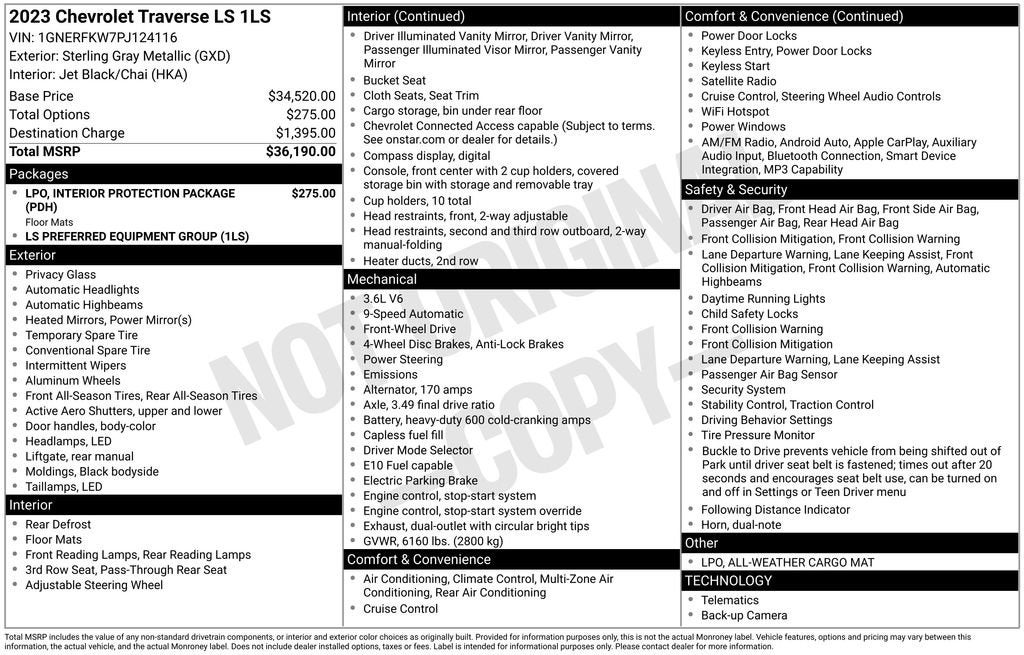 2023 Chevrolet Traverse LS