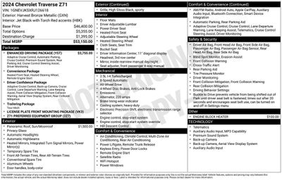 2024 Chevrolet Traverse Z71