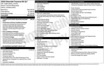 2020 Chevrolet Traverse RS