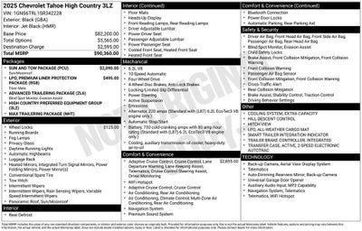 2025 Chevrolet Tahoe High Country