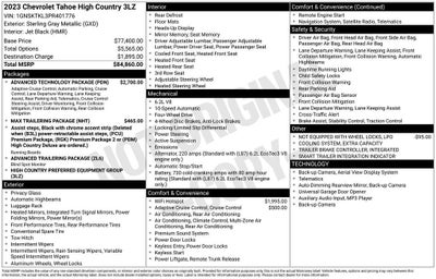 2023 Chevrolet Tahoe High Country