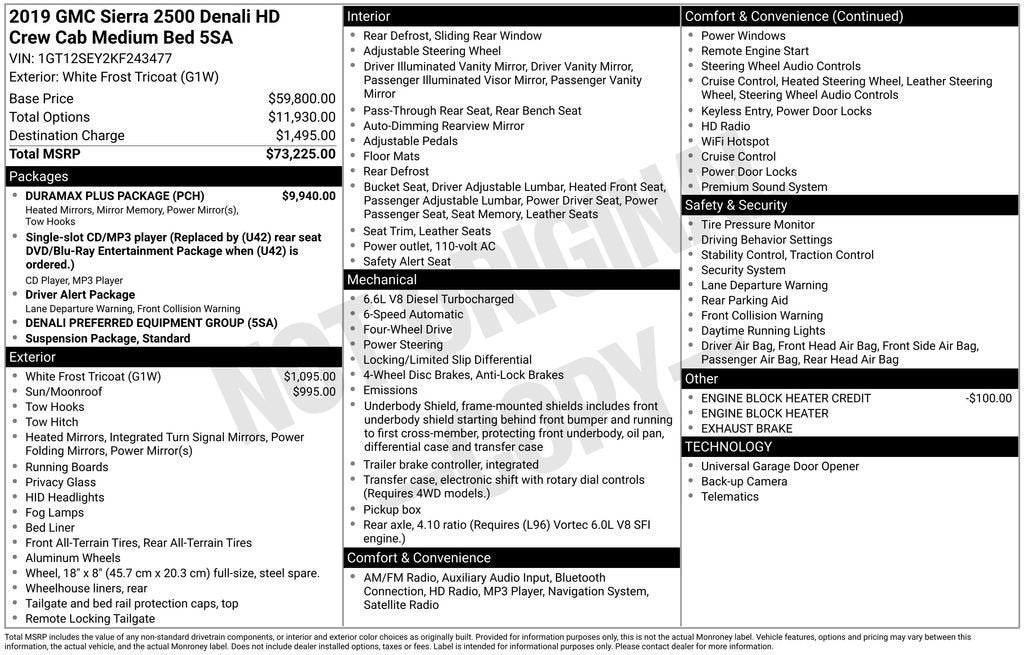 2019 GMC Sierra 2500 HD Denali