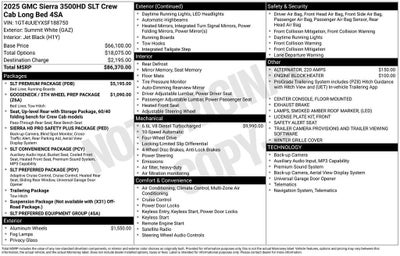 2025 GMC Sierra 3500 HD SLT DRW