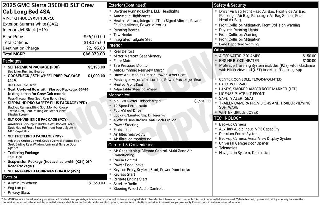 2025 GMC Sierra 3500 HD SLT DRW
