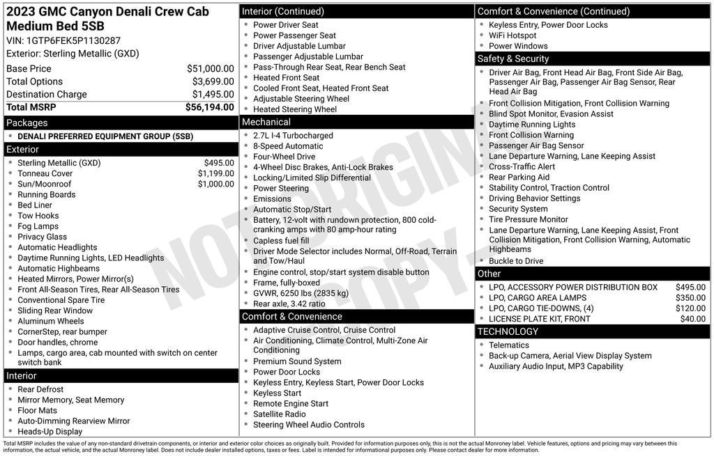2023 GMC Canyon Denali