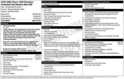 2023 GMC Sierra 1500 Elevation