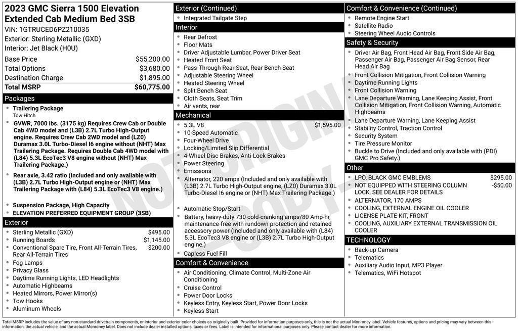 2023 GMC Sierra 1500 Elevation