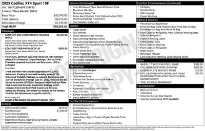 2023 Cadillac XT4 Sport