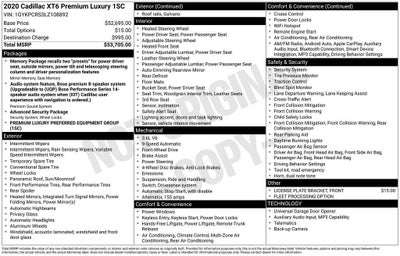 2020 Cadillac XT6 Premium Luxury