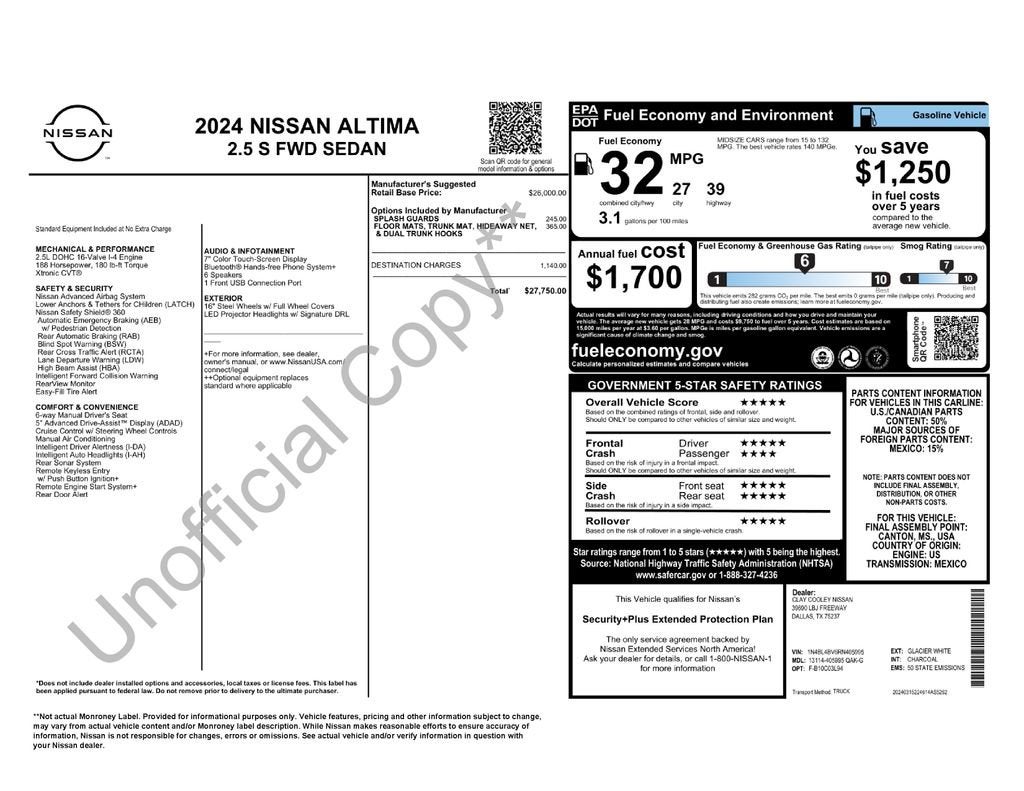 2024 Nissan Altima 2.5 S