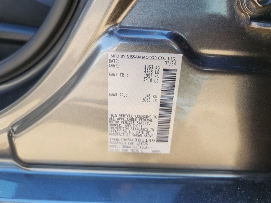 2024 Nissan Altima 2.5 SV