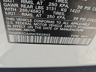 2022 Volkswagen Atlas 3.6L V6 SE w/Technology