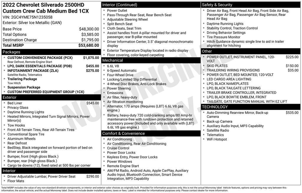 2022 Chevrolet Silverado 2500 HD Custom