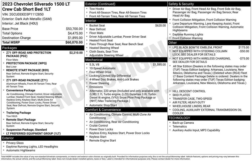 2023 Chevrolet Silverado 1500 LT