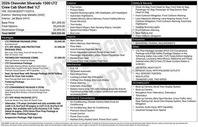 2026 Chevrolet Silverado 1500 LTZ