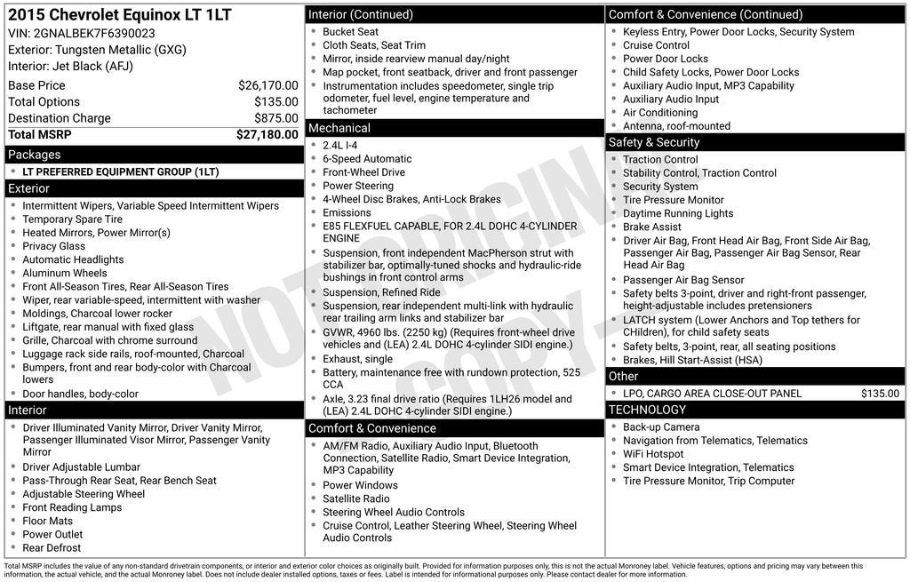 2015 Chevrolet Equinox LT