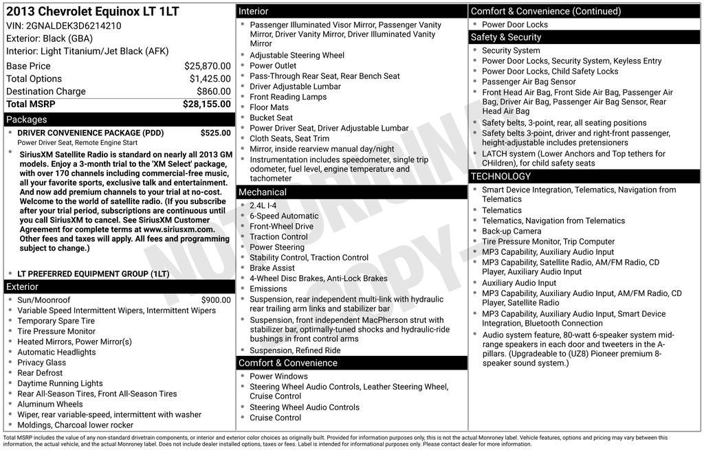 2013 Chevrolet Equinox LT