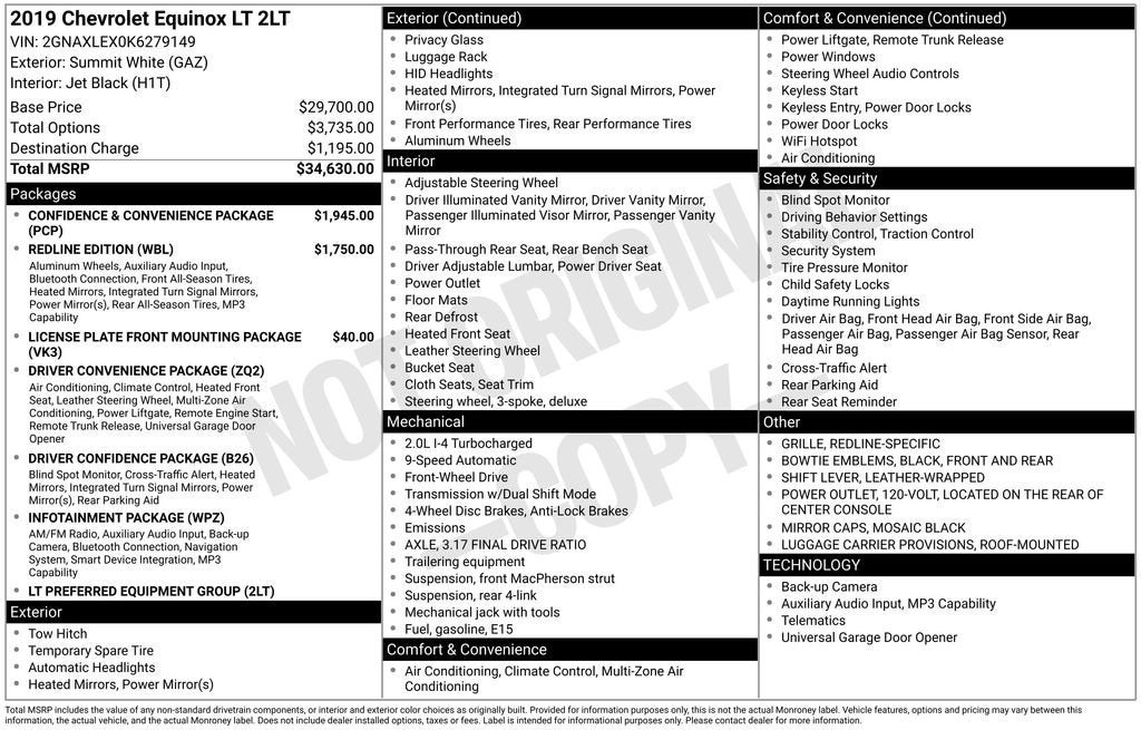 2019 Chevrolet Equinox LT